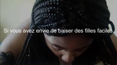 Une femme noire aspire la petite bite d'un blanc - drtuber.com - France