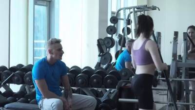 Casual teen fuck with gym stud - drtuber.com