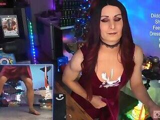 sexy dress and cum - ashemaletube.com