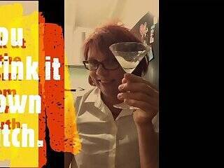 Donna cum slut drinking her own sperm - ashemaletube.com