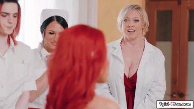 Khloe Kay - Dee Williams - Dee Williams, Holly Wood And Big T - Trans Doctor Foxxy Has 4some With Nurses - shemalez.com