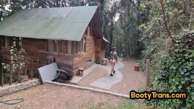 In Ass - Big Ass Shemale Fucked Outdoor In Ass By Bareback Bbc - hotmovs.com