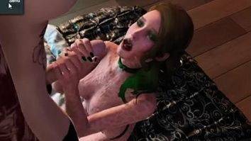 caged femboy gets pounded by fat cocked futanari goth - drtuber.com