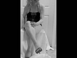 Rianna Legs - Rianna in Black & White - ashemaletube.com