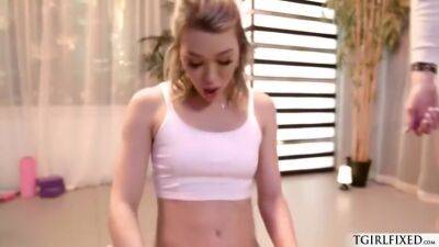 Emma - Jewelz Blu And Emma Rose - Big Tits Ts Yoga Instructor Fucks Babe - hotmovs.com